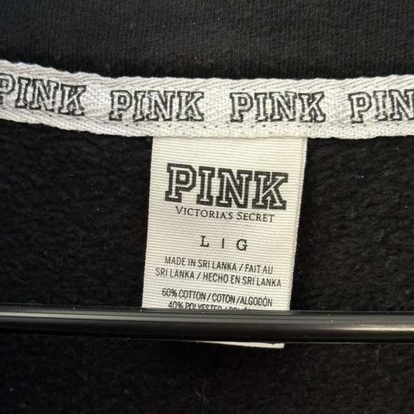 black and white PINK varsity sweater - Picture 2 of 5